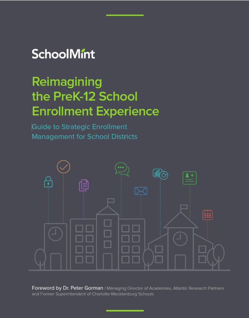 cover of ebook - reimagining prek-12 school enrollment experience